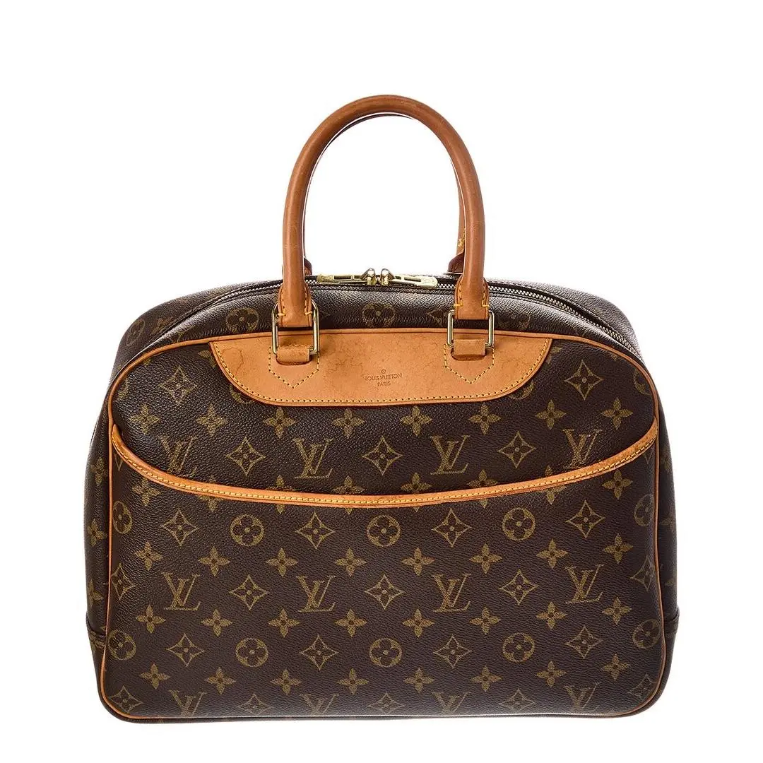 Brown Monogram Coated Canvas Deauville Pre-loved by Louis Vuitton