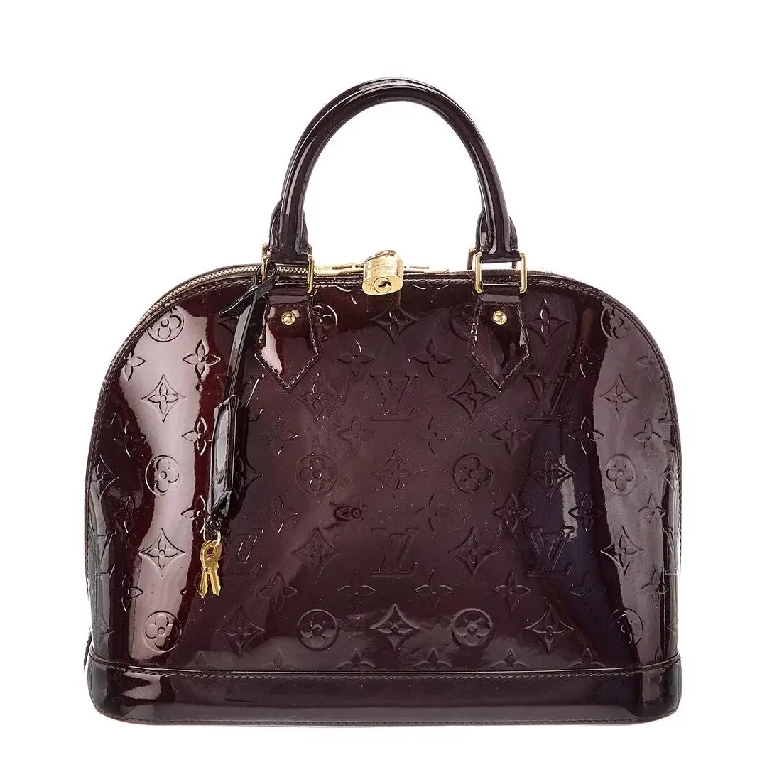 Red Monogram Vernis Alma Pre-loved Women`s by Louis Vuitton