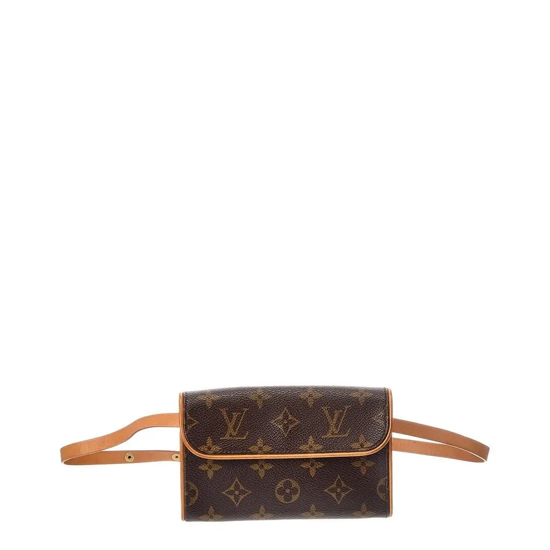 Brown Monogram Coated Canvas Pochette Florentine by Louis Vuitton