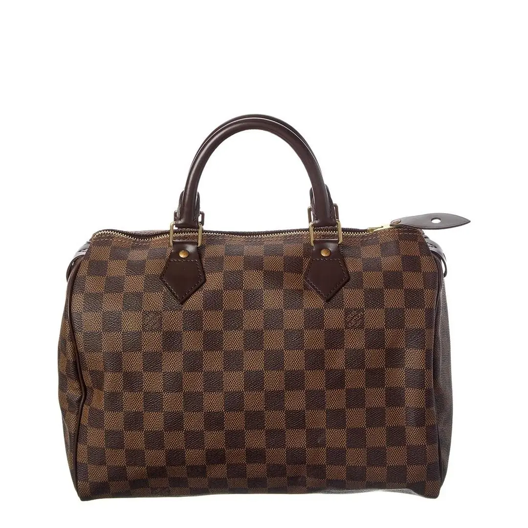 Brown Damier Ebene Coated Canvas Speedy 30 Pre-loved by Louis Vuitton
