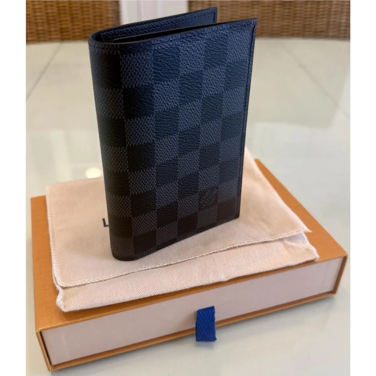 Damier Graphite Canvas Passport Cover Box Bag Tags by Louis Vuitton