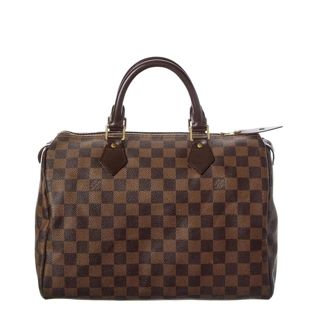 Brown Damier Ebene Coated Canvas Speedy 30 Pre-loved by Louis Vuitton