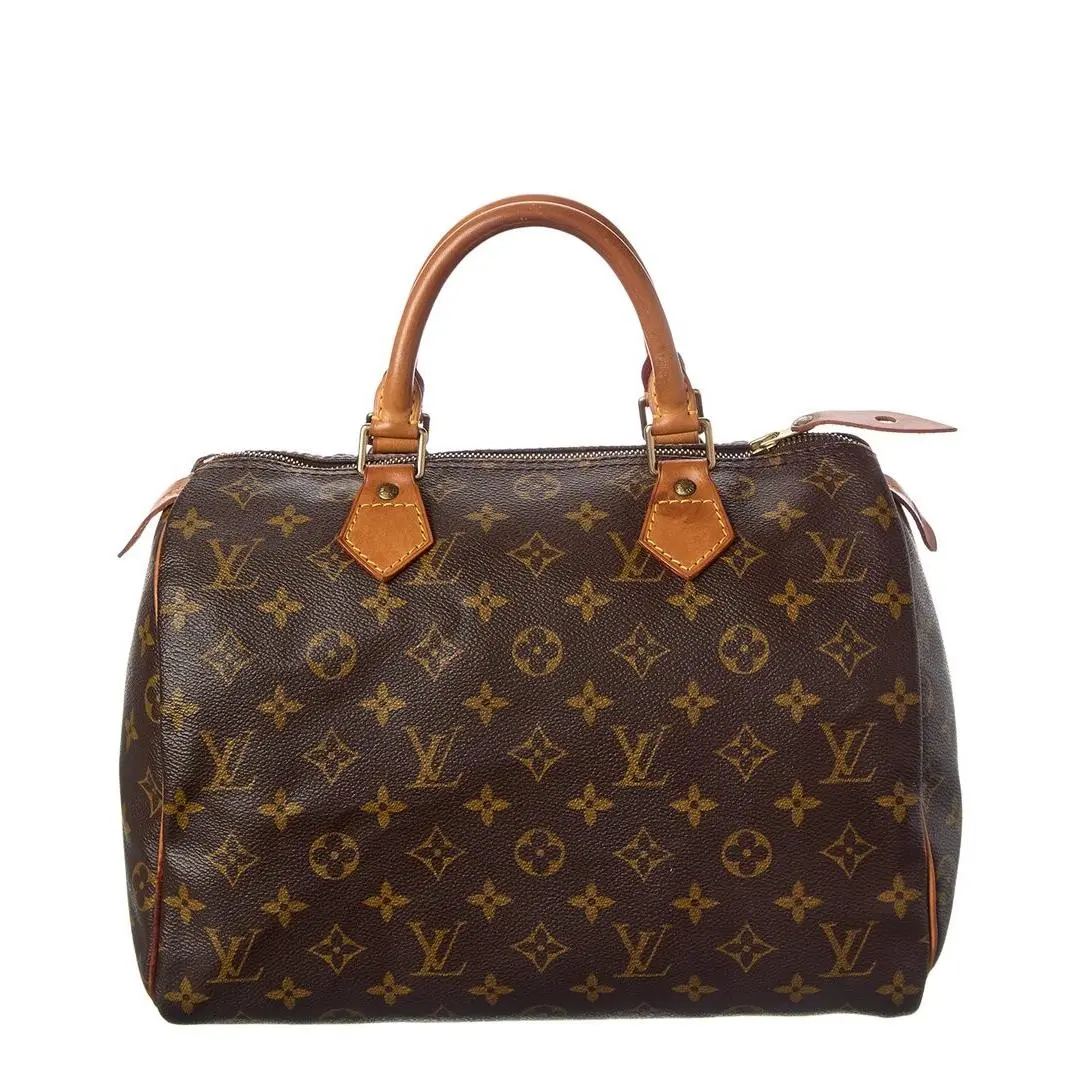 Brown Monogram Coated Canvas Speedy 30 Pre-loved by Louis Vuitton