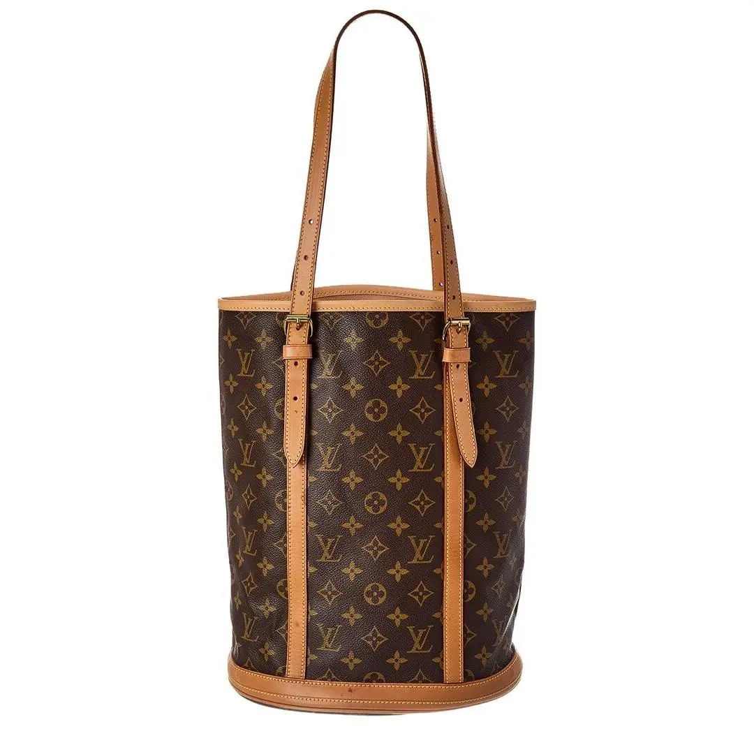 Brown Monogram Coated Canvas Bucket Gm Pre-loved by Louis Vuitton