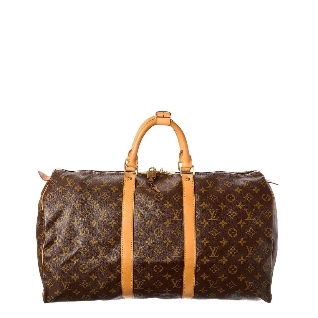 Brown Monogram Canvas Keepall Pre-loved by Louis Vuitton
