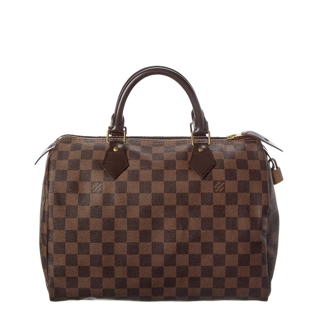 Brown Damier Ebene Coated Canvas Speedy 30 Pre-loved by Louis Vuitton