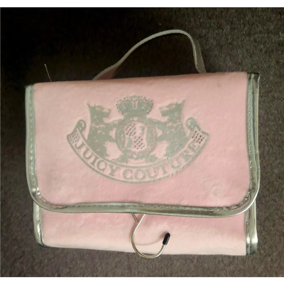 Hanging Toiletries Makeup Travel Organizer Cosmetic Pink Case by Juicy Couture