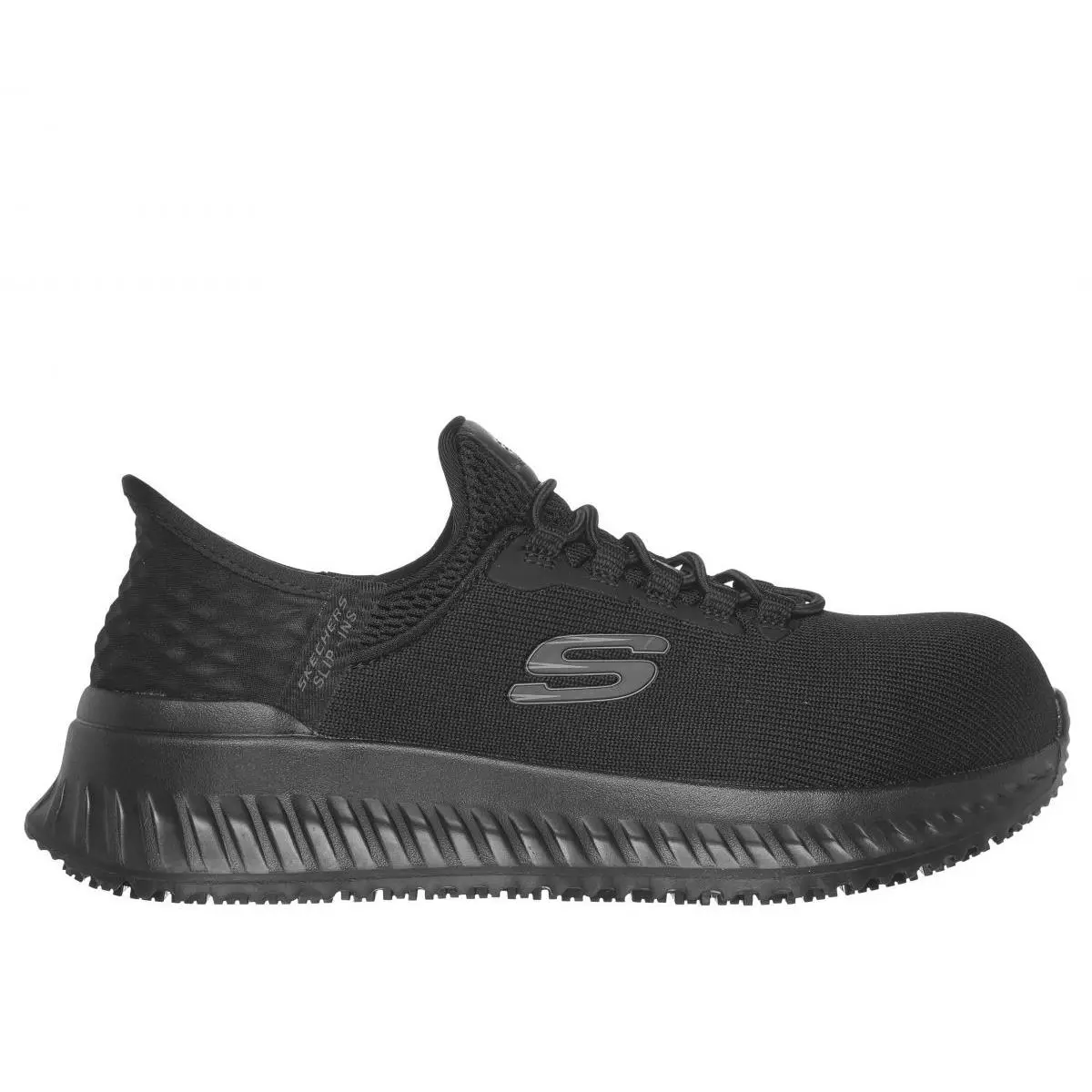 Work Women`s Slip-ins Tilido - Ombray Composite Toe Work Shoe Black - 1 by Skechers