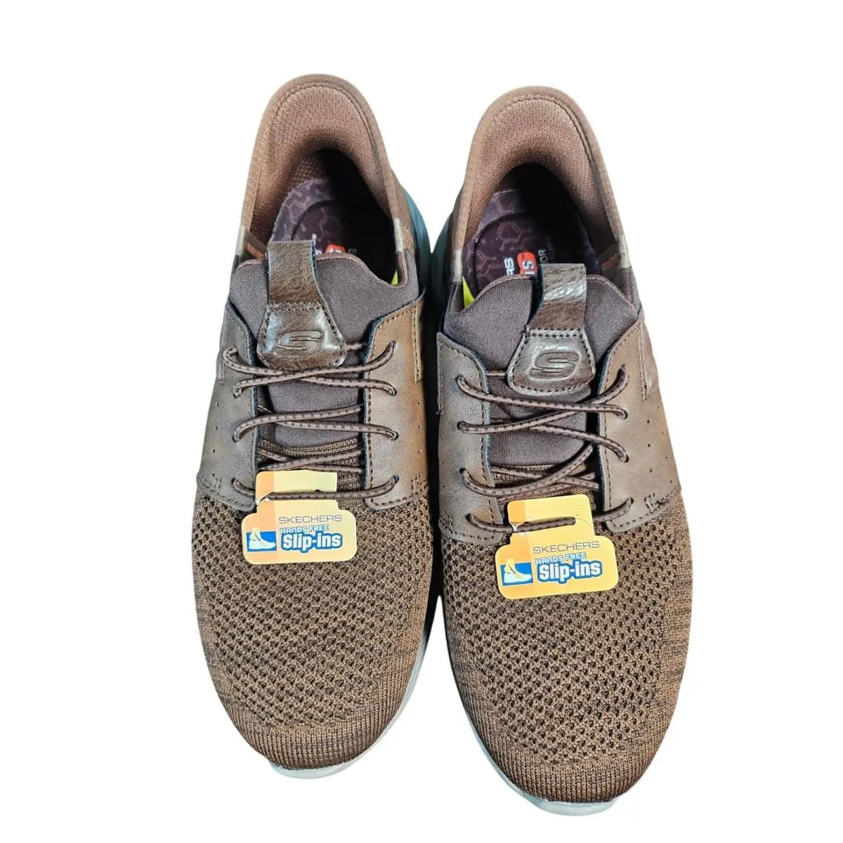 Hands Free Slip Ins RF Garner Newick Brown Size Mens 8 by Skechers
