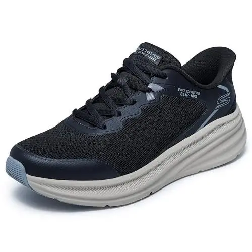 Skechers Men`s Bob`s Skillz Slip-ins Sneaker - Size Men 11.5 - Black/white