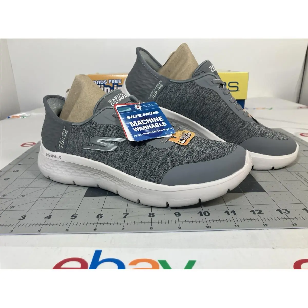 Skechers shoes - Skechers Go Walk Flex Hands Free Slip-Ins-Grand Entry - Gray 0