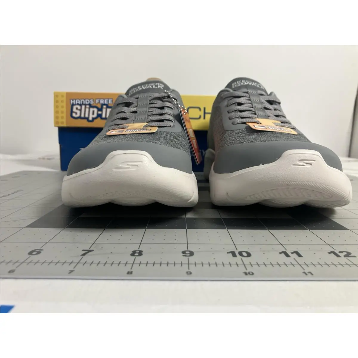 Skechers shoes - Skechers Go Walk Flex Hands Free Slip-Ins-Grand Entry - Gray 5