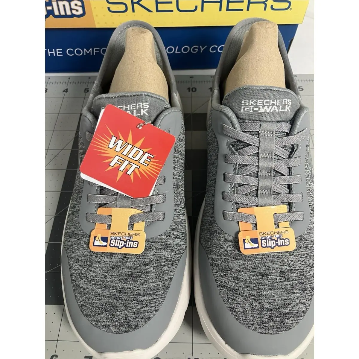 Skechers shoes - Skechers Go Walk Flex Hands Free Slip-Ins-Grand Entry - Gray 8