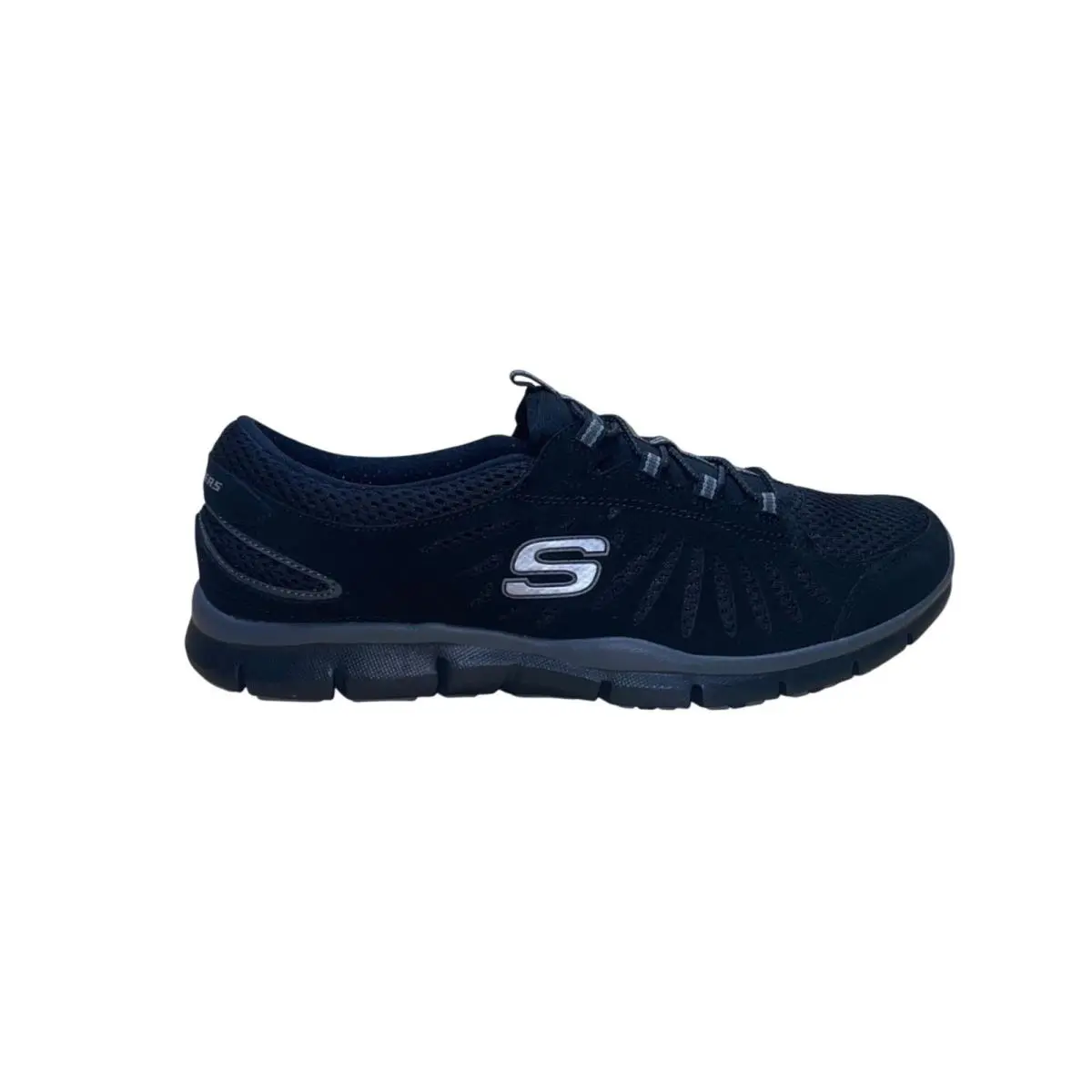 Women’s Black Flex Slip-on Big-idea Athletic Shoes Size 7 by Skechers