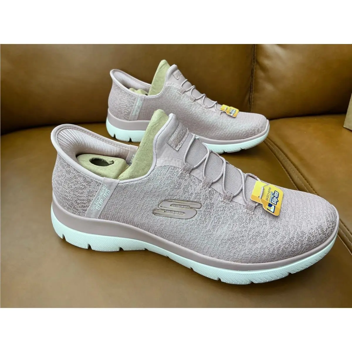 Slip-ins Sneaker Womens 10 Mauve Iridescent Mesh 150280 by Skechers