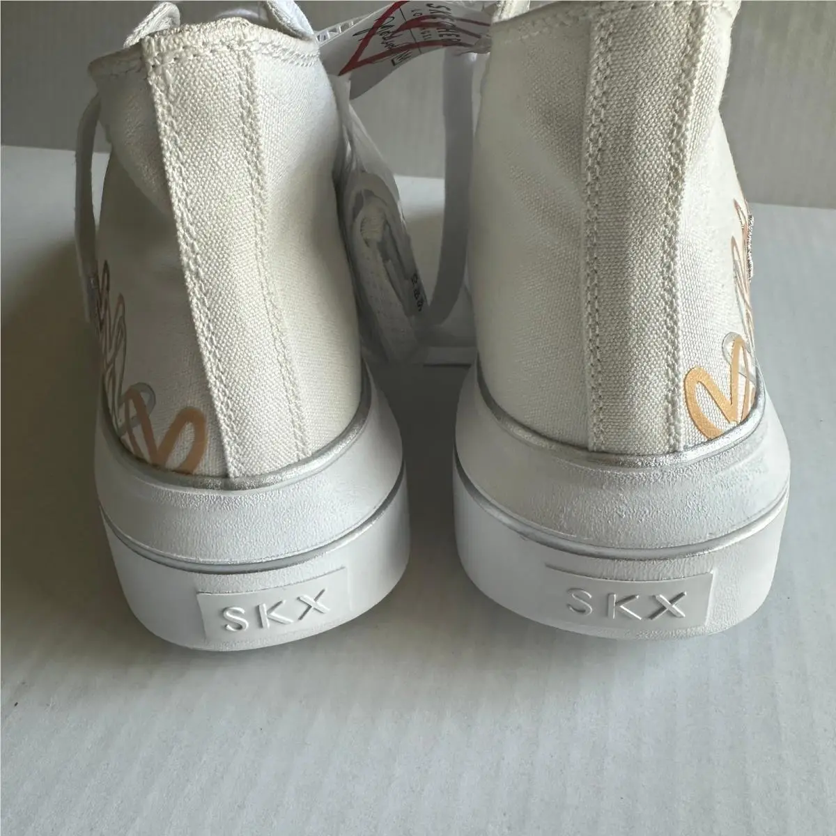 Skechers shoes - SKX Hearts High Top - SKX Hearts High Top - White 8