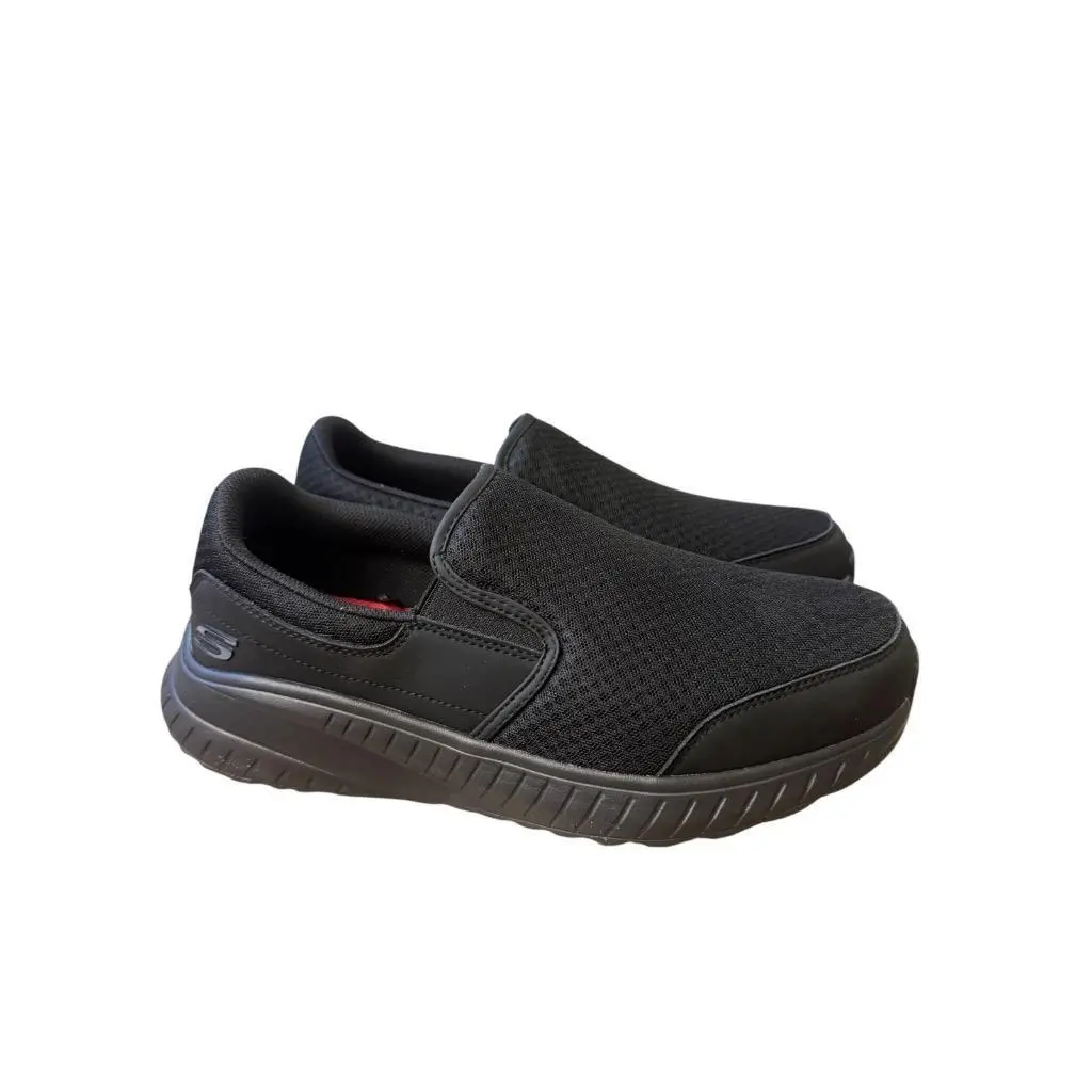 Work Squad Chaos Sr-urgran Shoes Sneakers Black Mens 10 Wide by Skechers