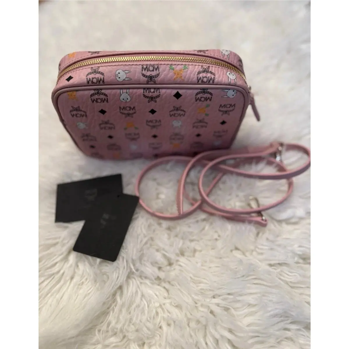 Mcm Pink Mini Shoulder Bag Purse Retailed by MCM