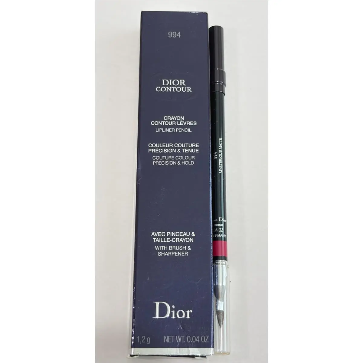 Dior Contour Lipliner Pencil with Brush Sharpener 994 Mysterious Matte 1 2 g