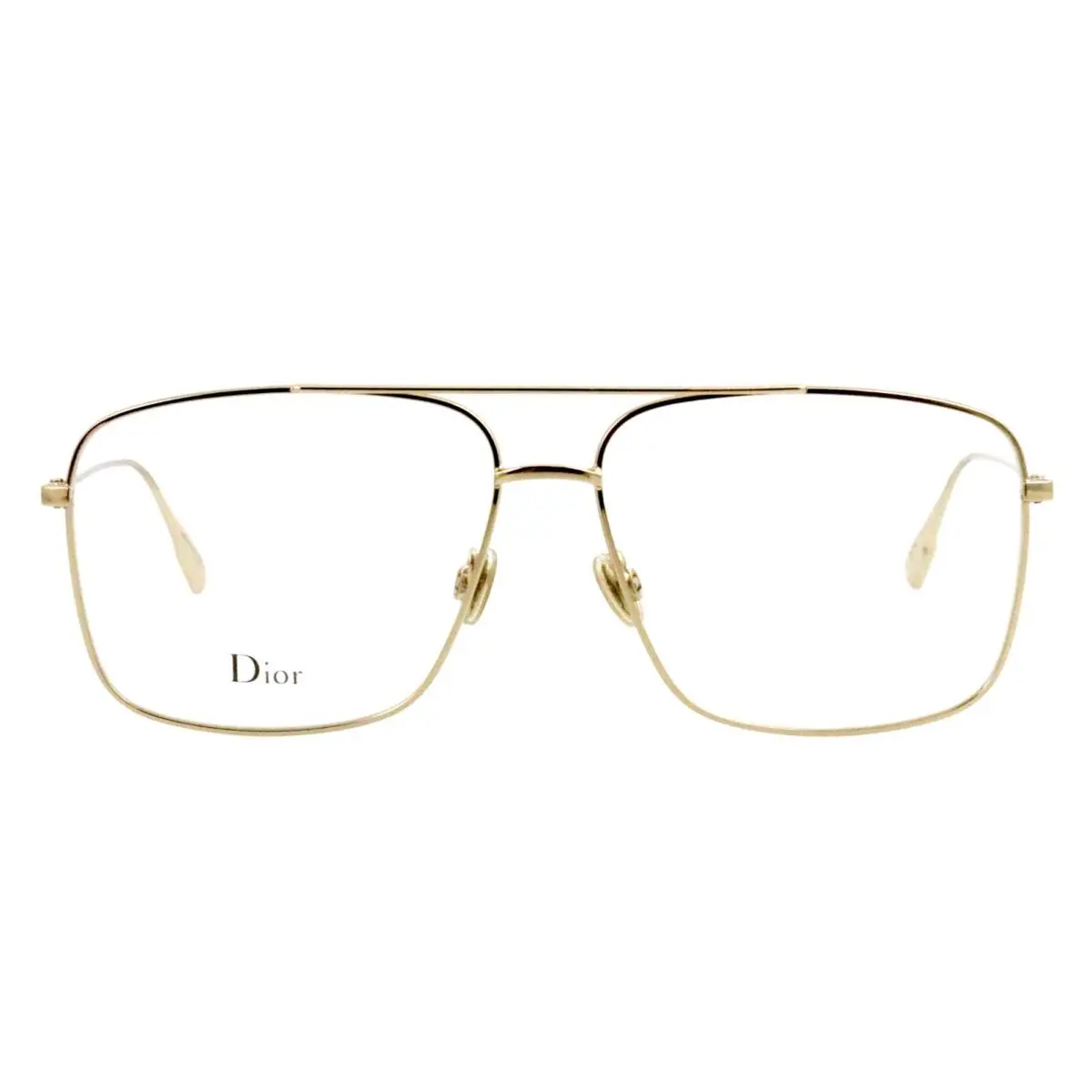 Christian Dior StellaireO3 J5G 57mm Gold Pilot Eyeglasses Frames Italy