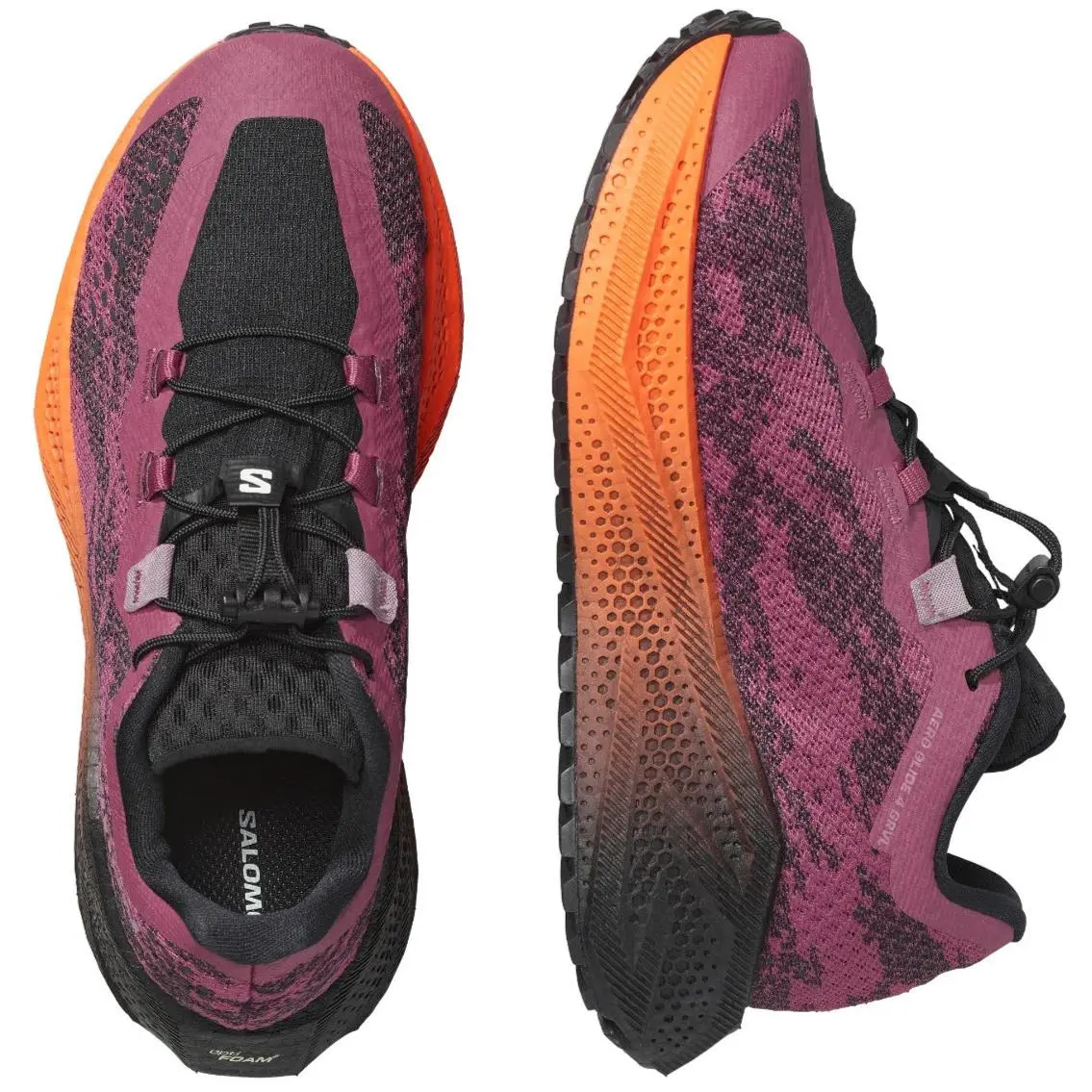 Salomon shoes - Salomon Aero Glide 4 GRVL - L45407200 - Nocturne / Black / Dusky Orchid 0