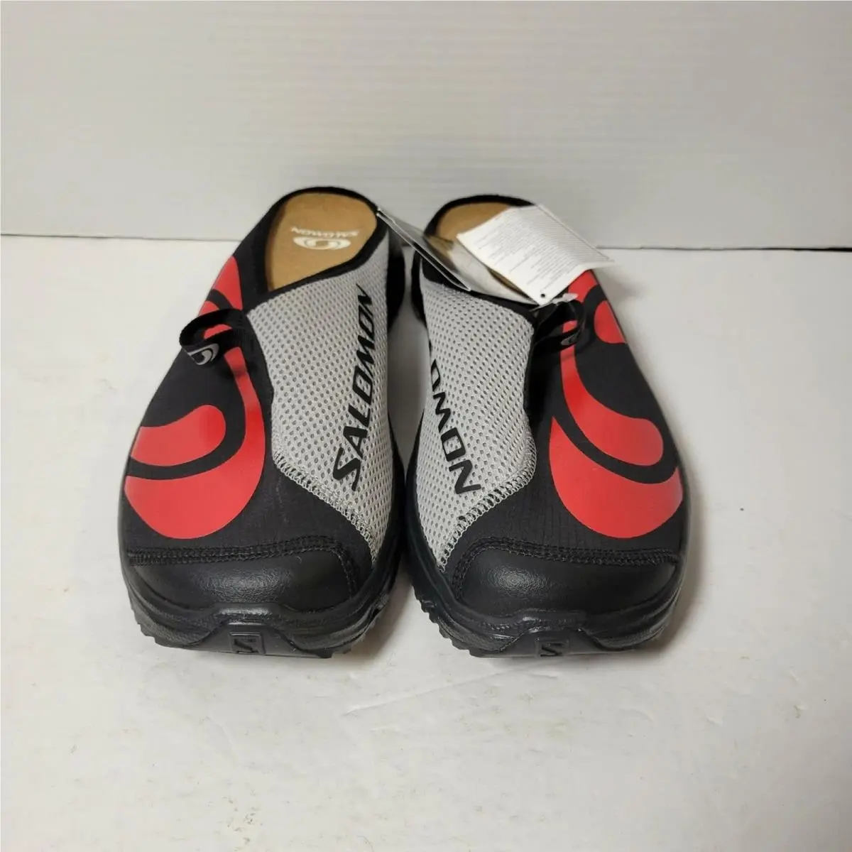 Salomon RX Slide 3.0 Recovery Shoe Black Red Mule M 11.5 W 12.5 Gorpcore