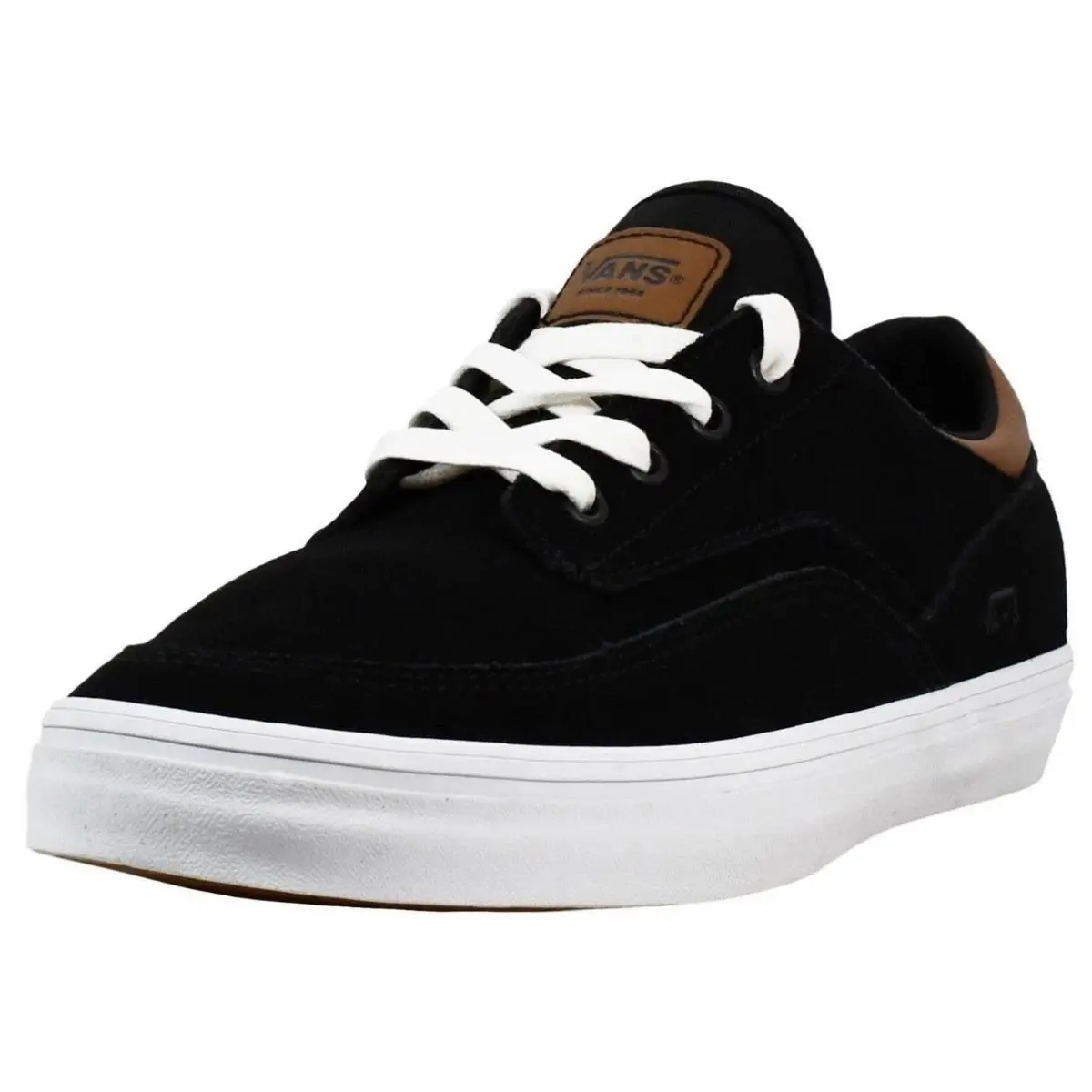 Emmerson Deluxe Low-top Sneakers – Black/brown Suede Men`s Size 11.5 by Vans