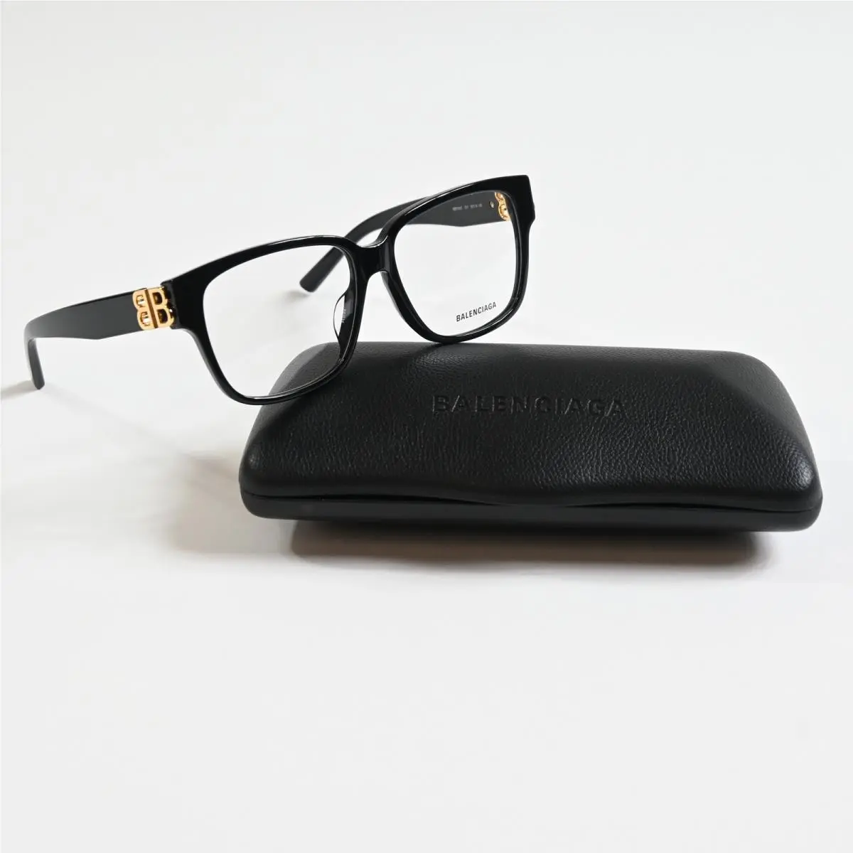 Balenciaga BB0104O 001 Womens Eyeglasses Black/gold 56mm