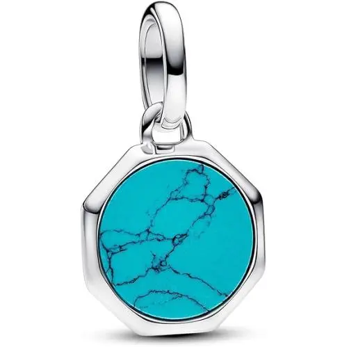ME Turquoise-coloured Engravable Mini Medallion Charm 793388C01 by Pandora
