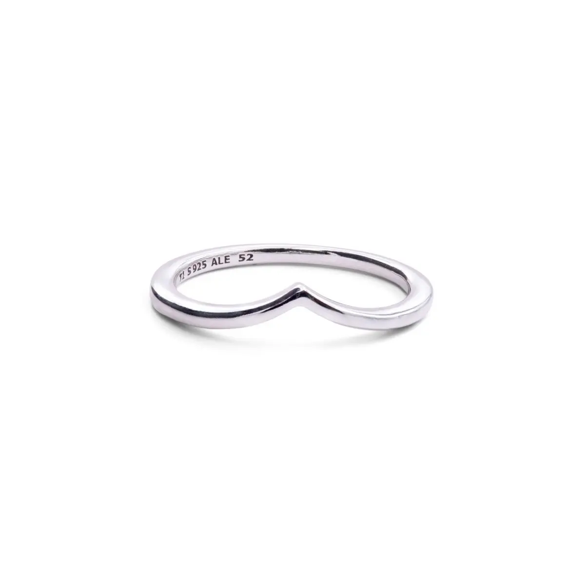 Polished Wishbone Ring 196314-54 by Pandora