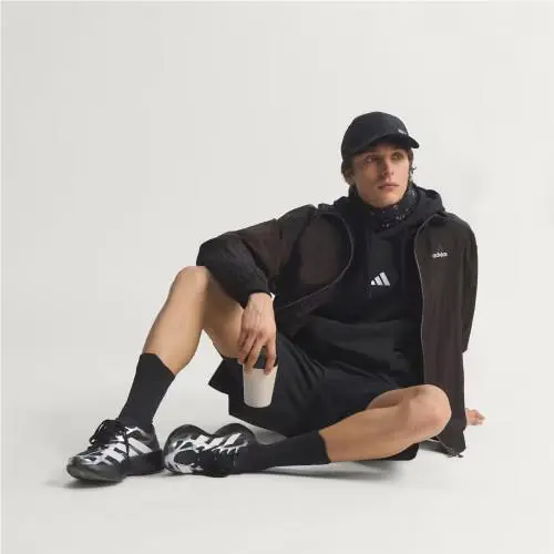 Adidas shoes - Core Black / Cloud White / Iron Metallic 8