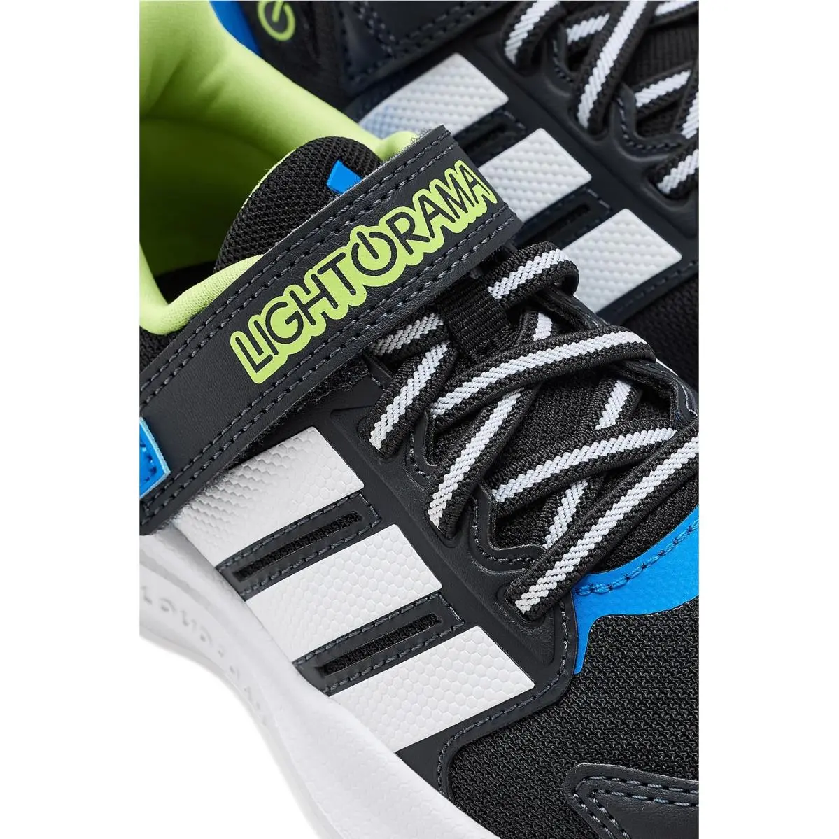 Adidas shoes - Black/White/Lucid Ray Blue 11