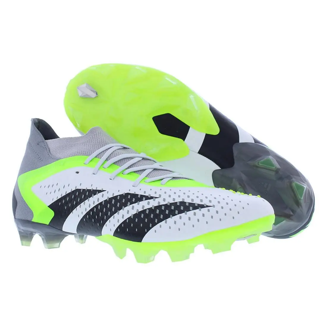 Adidas shoes - Cloud White/Core Black/Lucid Lemon, Main: White 4