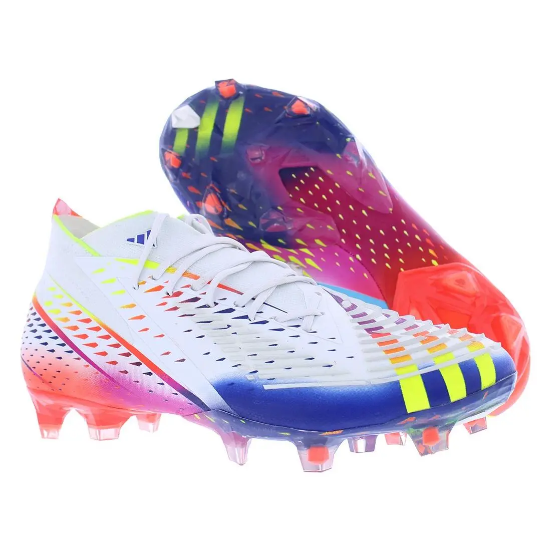 Adidas shoes - Footwear White/Solar Yellow/Power Blue, Main: Multi-Colored 4