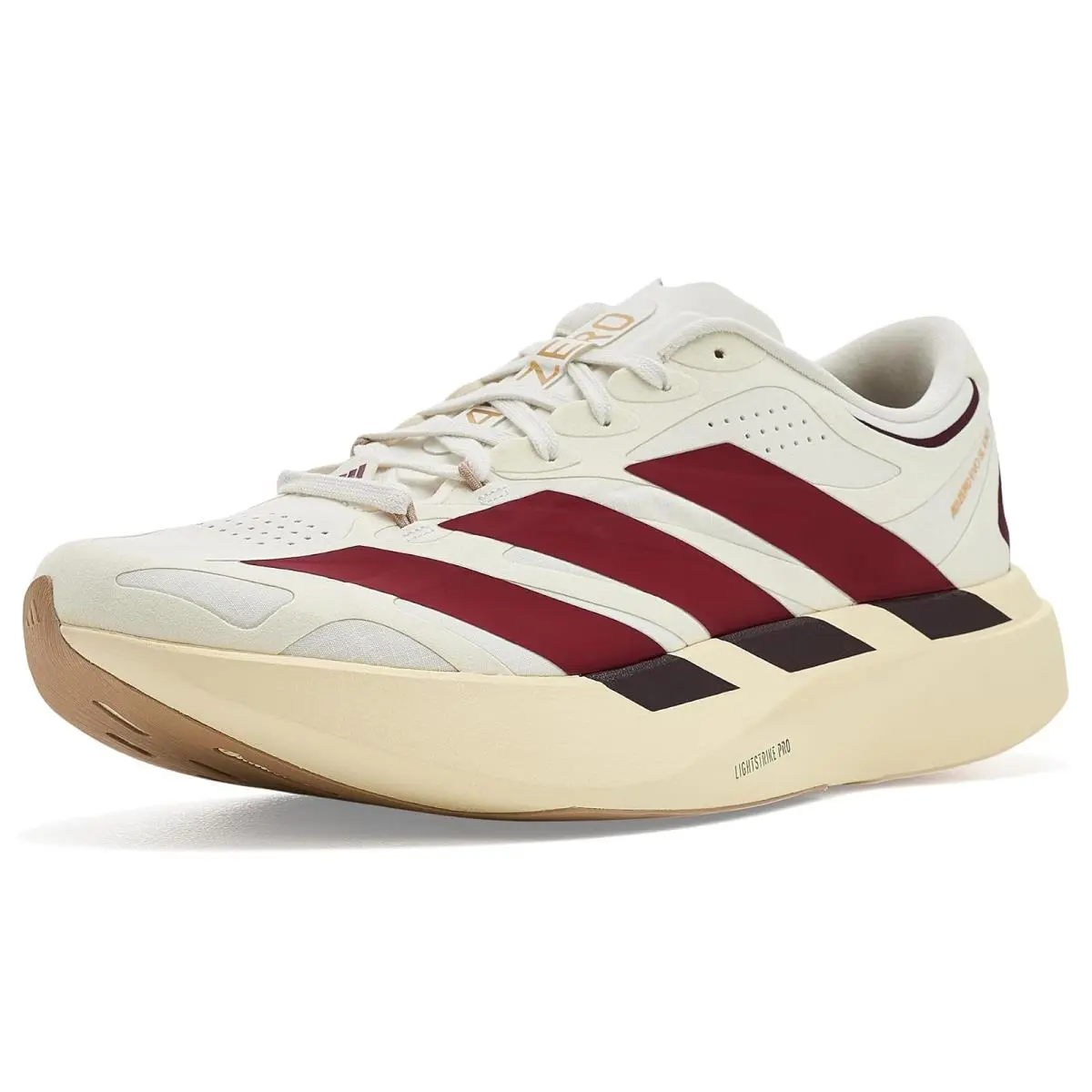 Woman`s Sneakers Athletic Shoes  Adizero Evo SL Exo Running Shoes White/Team Victory Red/Cream White by Adidas