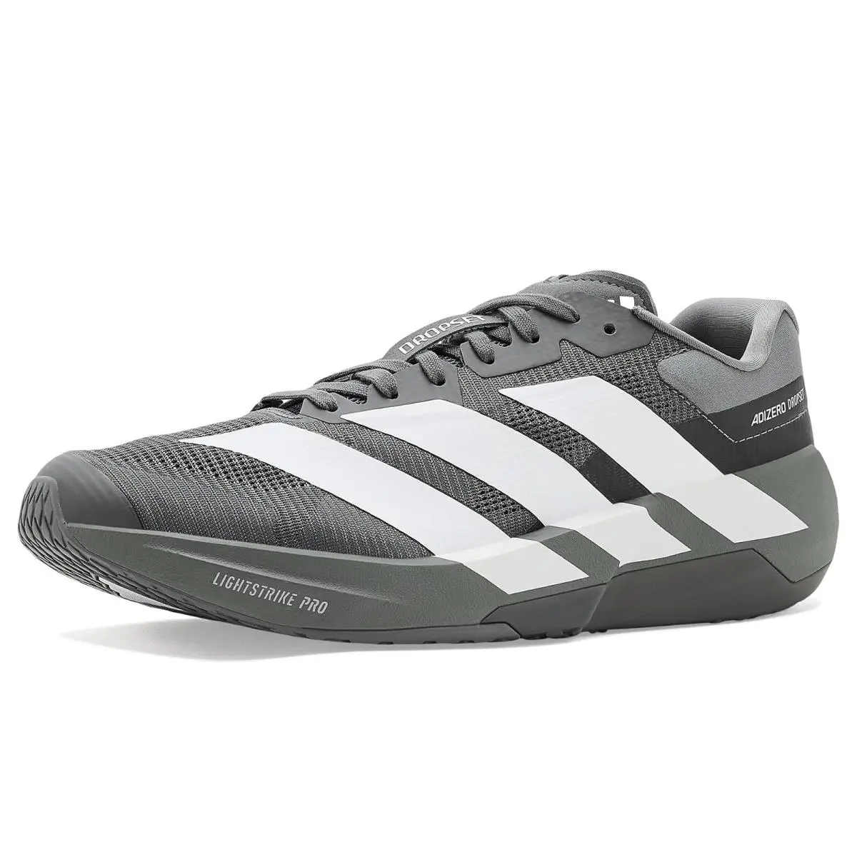 Man`s Sneakers Athletic Shoes  Adizero Dropset Pro Training Dark Grey/White/Iron Metallic by Adidas