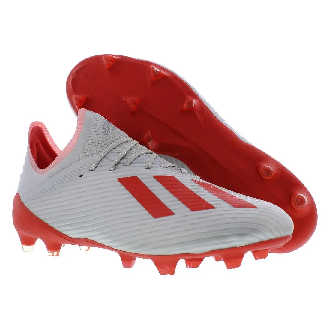 X 19.1 Firm Ground Mens Shoes Size 7.5 Color: Silver Metallic/hi-res by Adidas