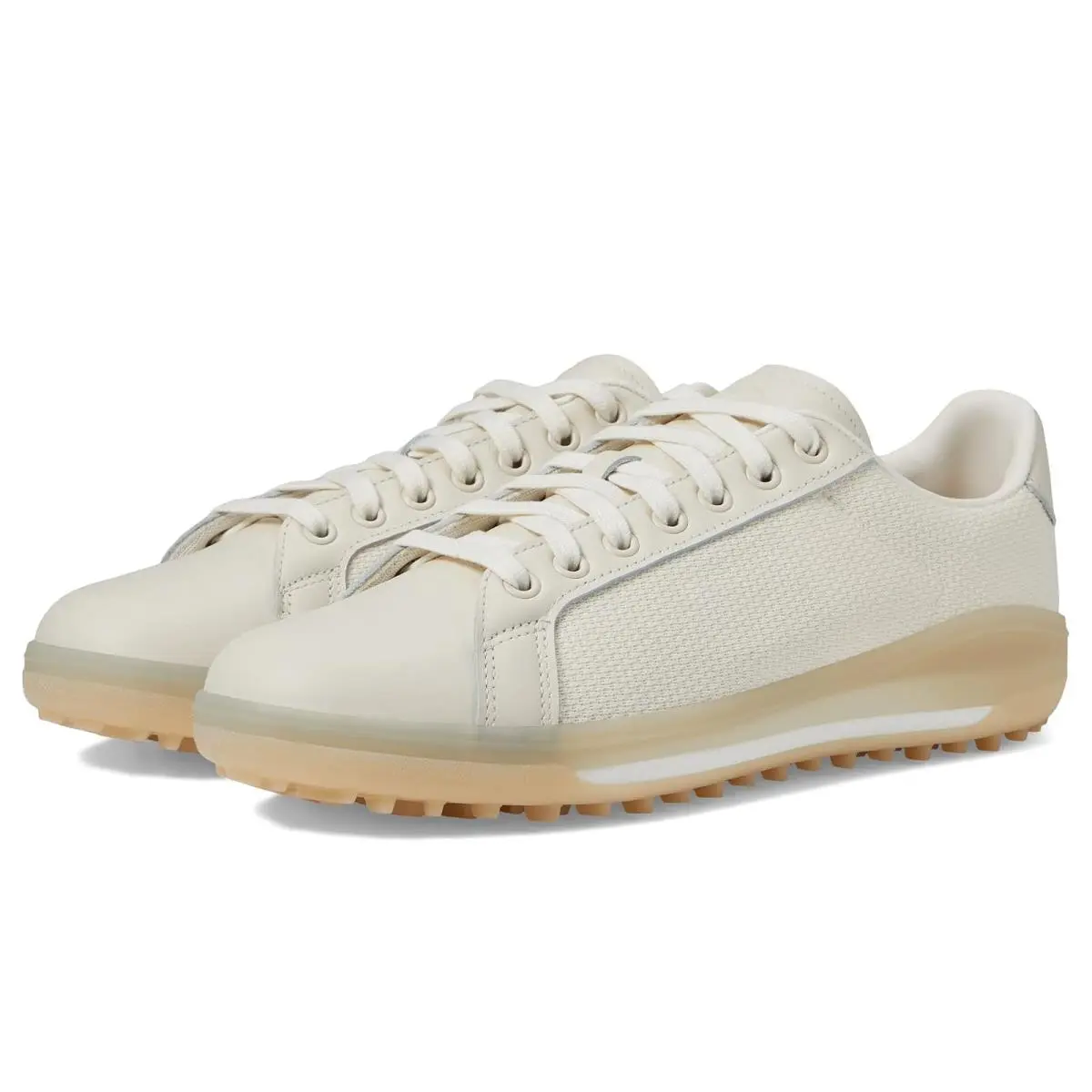 Man`s Sneakers Athletic Shoes  Golf Go-to Spkl 1 Golf Shoes Chalk White/Alumina/Magic Beige by Adidas
