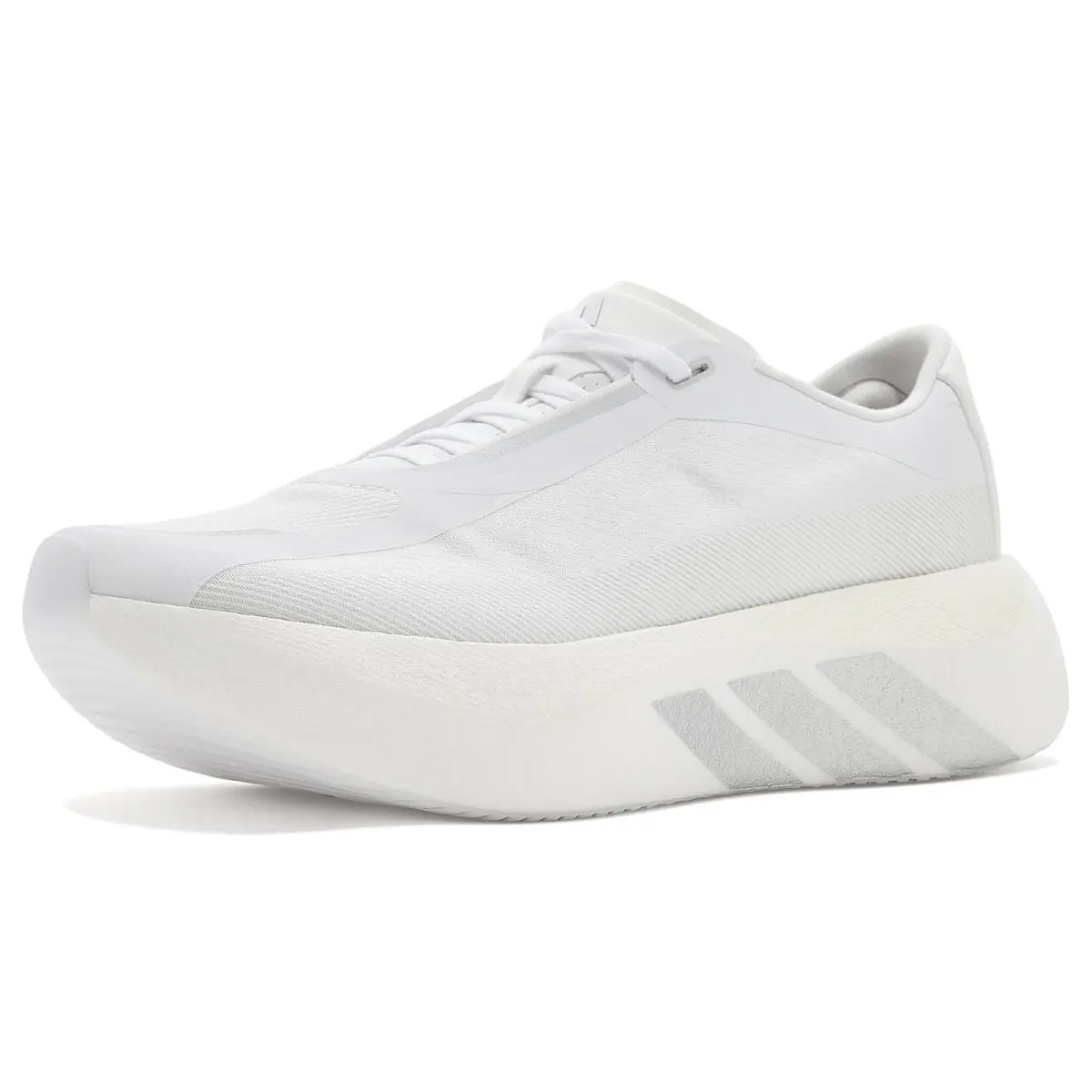 Woman`s Sneakers Athletic Shoes  Hyperboost Edge Running Shoes White/Silver Metallic/Zero Metallic by Adidas
