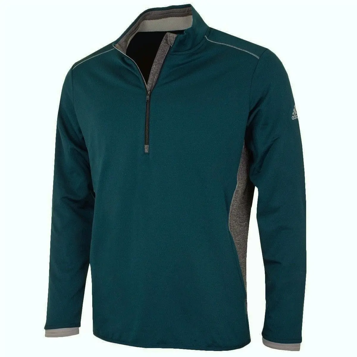 Golf Climaheat Half Zip Pullover Performane Teal Grey Jacket Mens S by Adidas