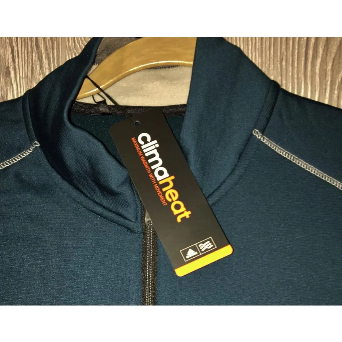 Adidas clothing - ADIDAS GOLF ClimaHeat Half Zip Pullover Performane Jack - AE9002 - Green 9