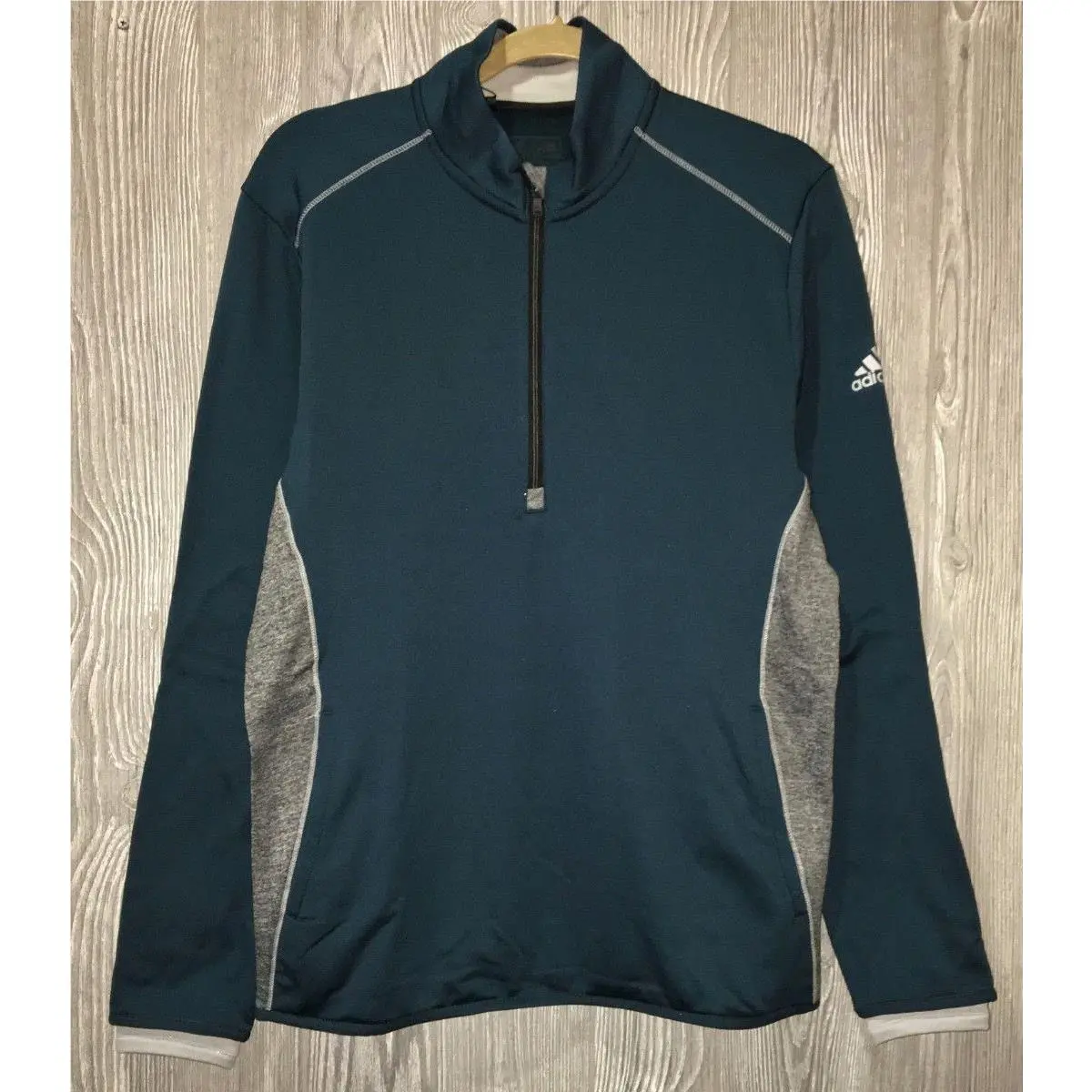 Adidas clothing - ADIDAS GOLF ClimaHeat Half Zip Pullover Performane Jack - AE9002 - Green 7