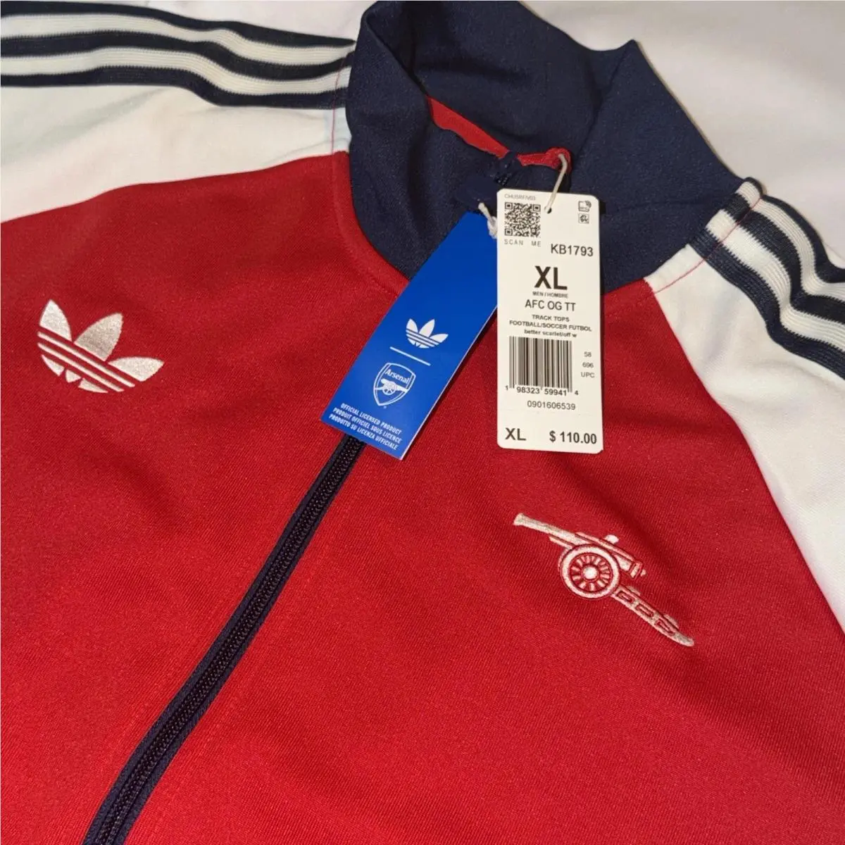 Adidas clothing - adidas Arsenal FC OG Track Top - KB1793 - Red 15