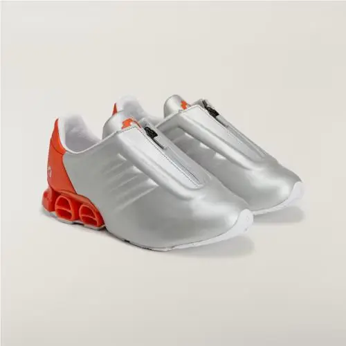 Adidas shoes - Silver Metallic / Power Blue / Semi Impact Orange 3