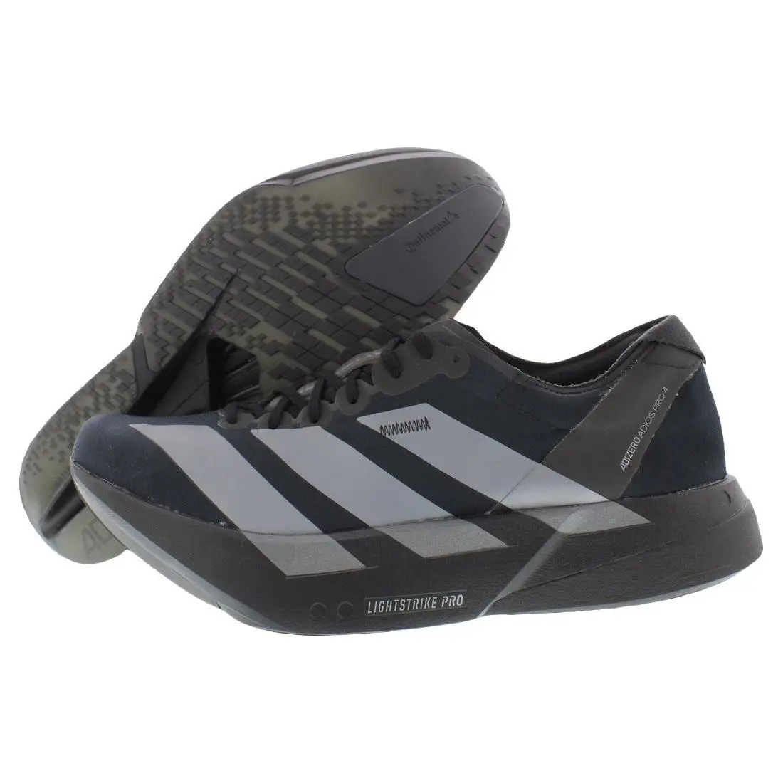 Adidas Adizero Adios Pro 4 Mens Shoes - Core Black/Iron Metallic/Carbon, Main: Black