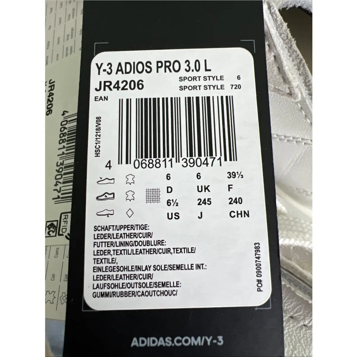 Adidas shoes - adidas Adizero Adios Pro 3 - JR4206 - White 6