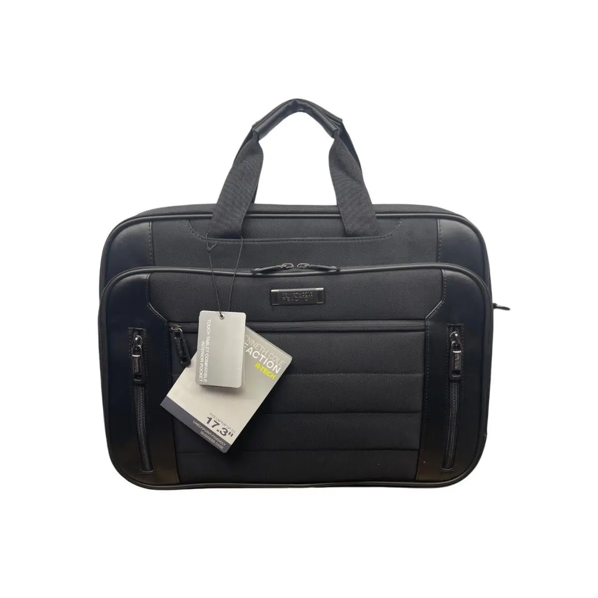 Reaction Men’s Black Nylon R-tech 17.3” Laptop Business Case by Kenneth Cole