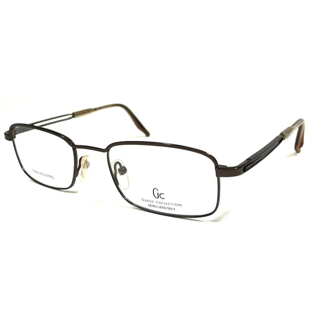 Vintage Guess Eyeglasses Frames GU4140 Brn Brown Rectangular Full Rim 50-19-135