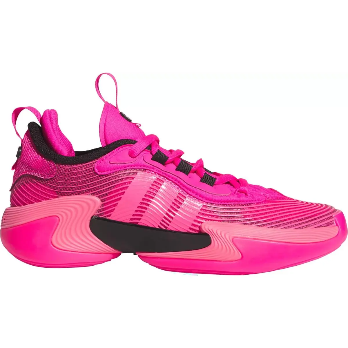 Size 8- Adidas Women`s Exhibit Select Mid Trainers Team Shock Pink/black