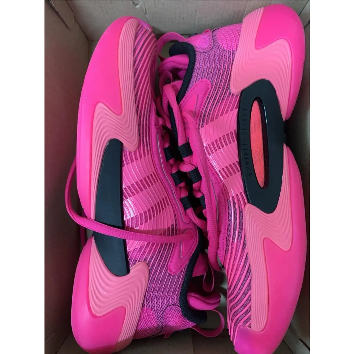Adidas shoes - adidas Exhibit Select - Exhibit Select - JI4448 - Team Shock Pink/Black/Lucid Pink (UPC: 197611282700) 4
